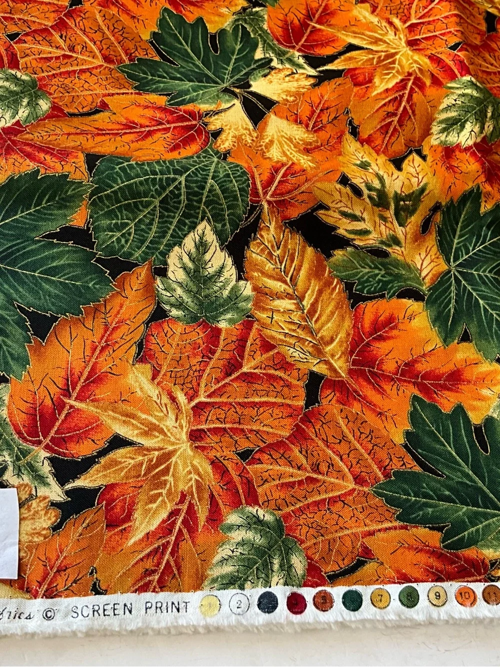 Quilting Sewing Material Lot Fall Colors Moda Fabrics Springs Industries Orange